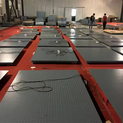 AC/DC-Bodenwaage mit Grau/Gelb-Plattform 1,5 m*1,5 m/5000 kg Kapazität